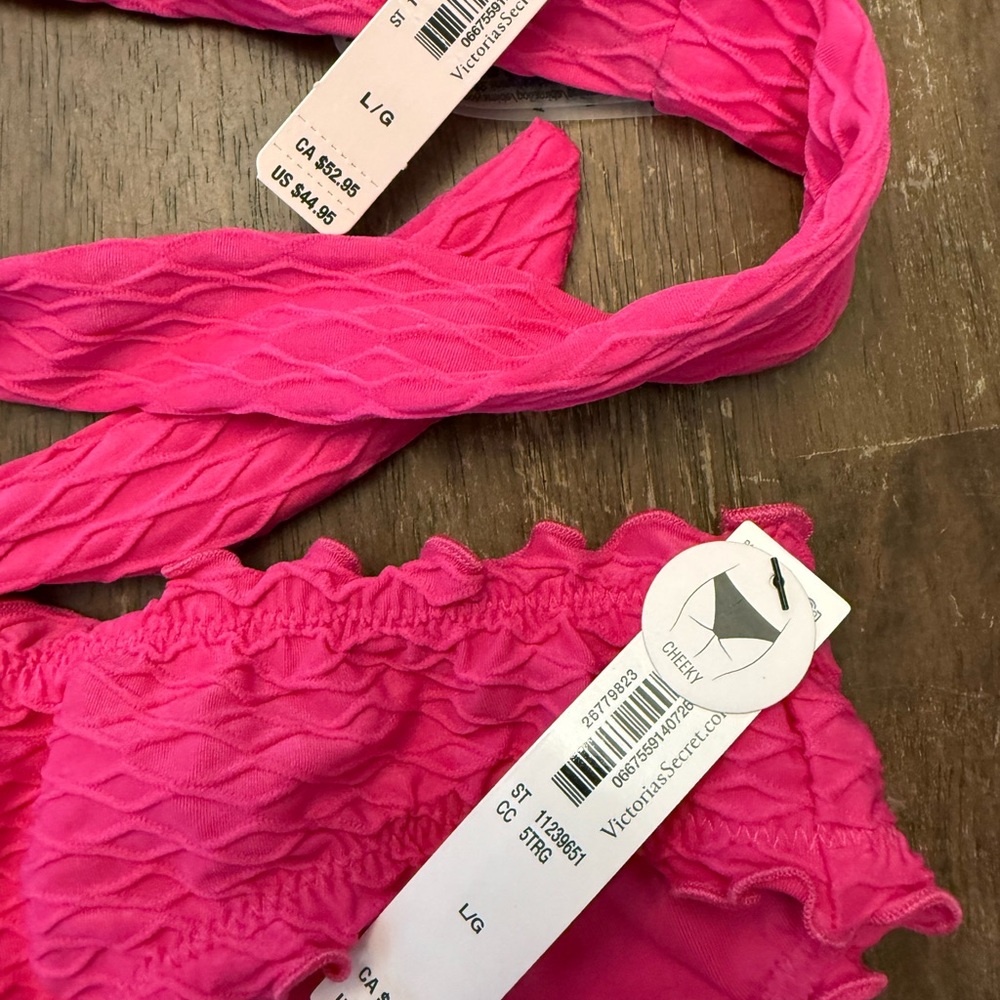 Victoria's Secret Hot Pink Bikini Set - Picture 2 of 7